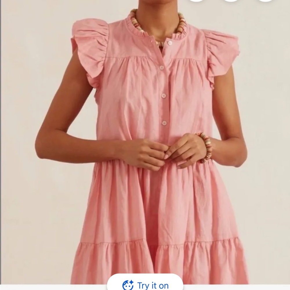 Sea Shannon Scallop Button-Down Dress